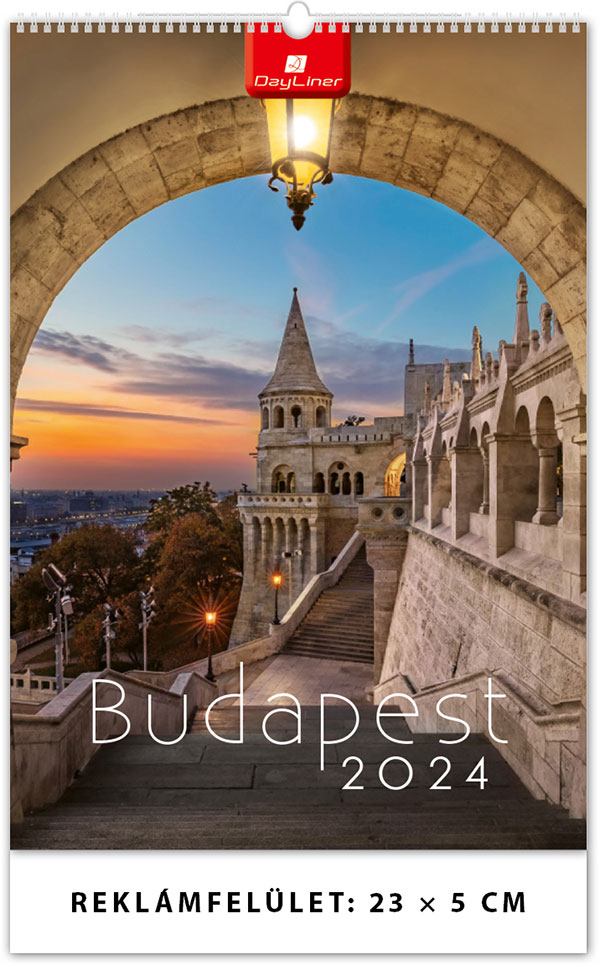 Naptár 2024: Budapest B4 falinaptár