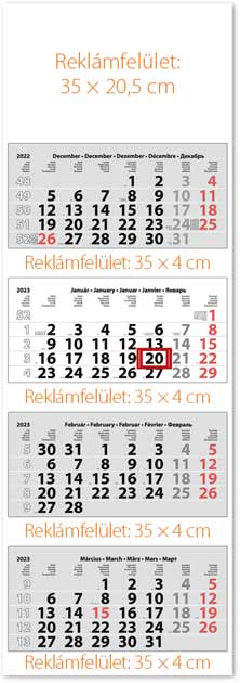 Speditőr naptár Szuper Maxi 4 hónapos