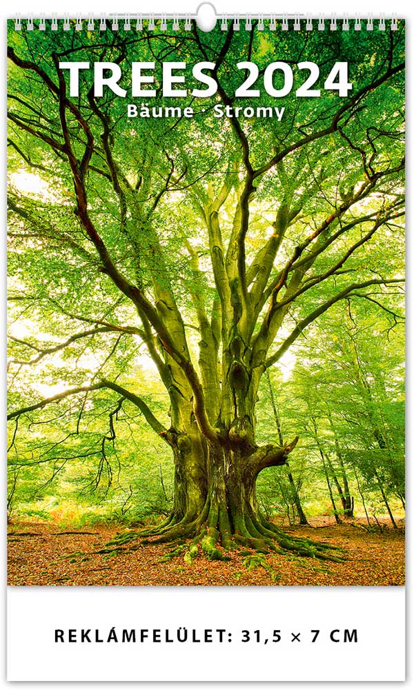 Naptár 2022: trees naptár